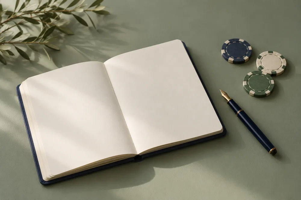 Taccuino blu, penna e fiches per una lettura documentale